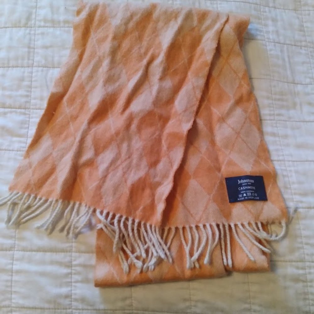 Johnston's of Elgin Argyle Cashmere Scarf